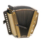 HOHNER 114/C DIATONIC BUTTON ACCORDION VIENNA MODEL BLACK
