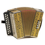HOHNER 2915 C/F HT DIATONIC BUTTON ACCORDION BLACK