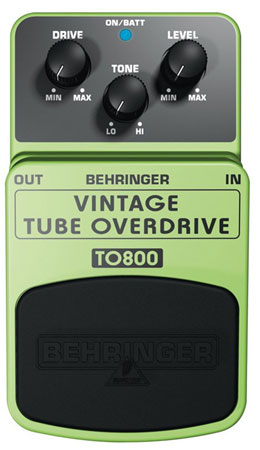 BEHRINGER TO800 Vintage Tube Overdrive Effects Pedal