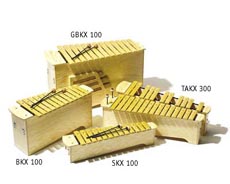 SONOR GBKX100 DEEP BASS XYLOPHONE DIATONIC 16 BARS 1 PAIR SCH15 MALLETS