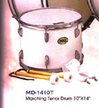 PEACE 14 x 10 Marching Tenor Drum 12 Lug.
