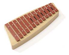 SONOR NG11 ALTO GLOCKENSPIEL DIATONIC 16 BARS 1 PAIR SCH40 MALLETS