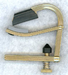 SHUBB C7B Partial Capo - Brass - Skips Sixth String (used for DADGAD tuning)