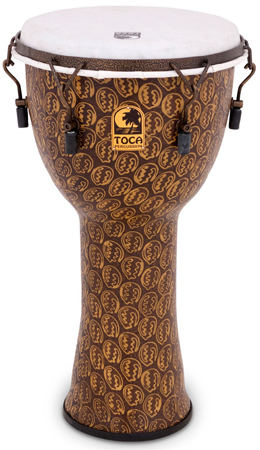 TOCA Freestyle II Mechanically Tuned Djembe 10 Inch Gold Mask