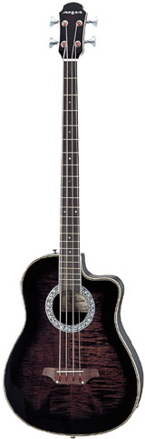 ARIA AC/EL BASS ABS BACK - BLACK