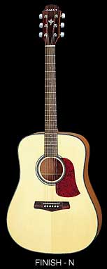 ARIA AC/EL Dreadnought Guitar.