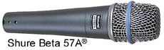 SHURE Beta 57A Instrument Microphone