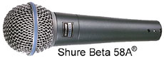 SHURE Beta 58A Vocal Microphone