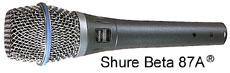 SHURE Beta 87A Vocal Microphone