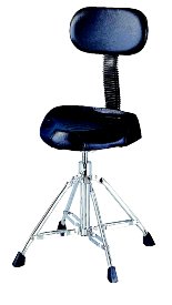 PEACE Branded High Back Double Braced Stool