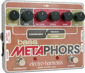 ELECTRO-HARMONIX BASS METAPHORS Preamp/EQ/Distortion/Compressor/DI Multi-Effect