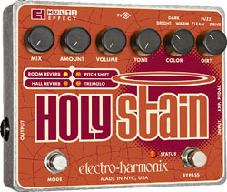 ELECTRO-HARMONIX HOLY STAIN Distortion/Reverb/Pitch/Tremolo Multi-Effect