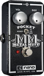 ELECTRO-HARMONIX POCKET METAL MUFF Distortion with Mid Scoop