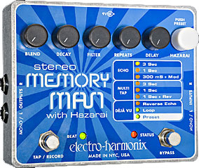 ELECTRO-HARMONIX STEREO MEMORY MAN WITH HAZERAI