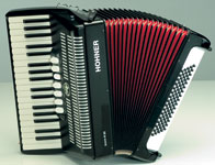 HOHNER BRAVO III 80 BASS PIANO ACCORDION - Black