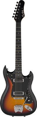 Hagstrom H-II Retroscape Guitar in 3 Tone Sunburst