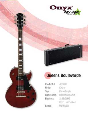 ONYX LP ELECTRIC GUITAR- BLACK CHERRY