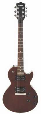 ONYX 'EAST BOROUGH' ELECTRIC GUITAR - MAHOGANY